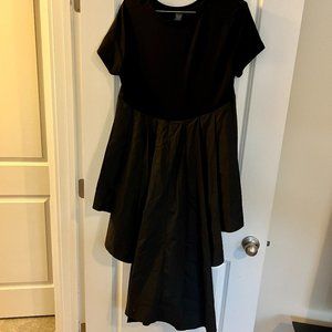 Gracia High-Low Short-Sleeve Back-Tuck Top - Black - Medium {Like New}